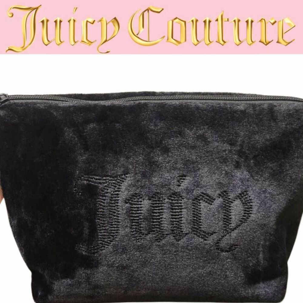 Juicy‎ Couture Juicy Rhinestone Logo Makeup Pouch